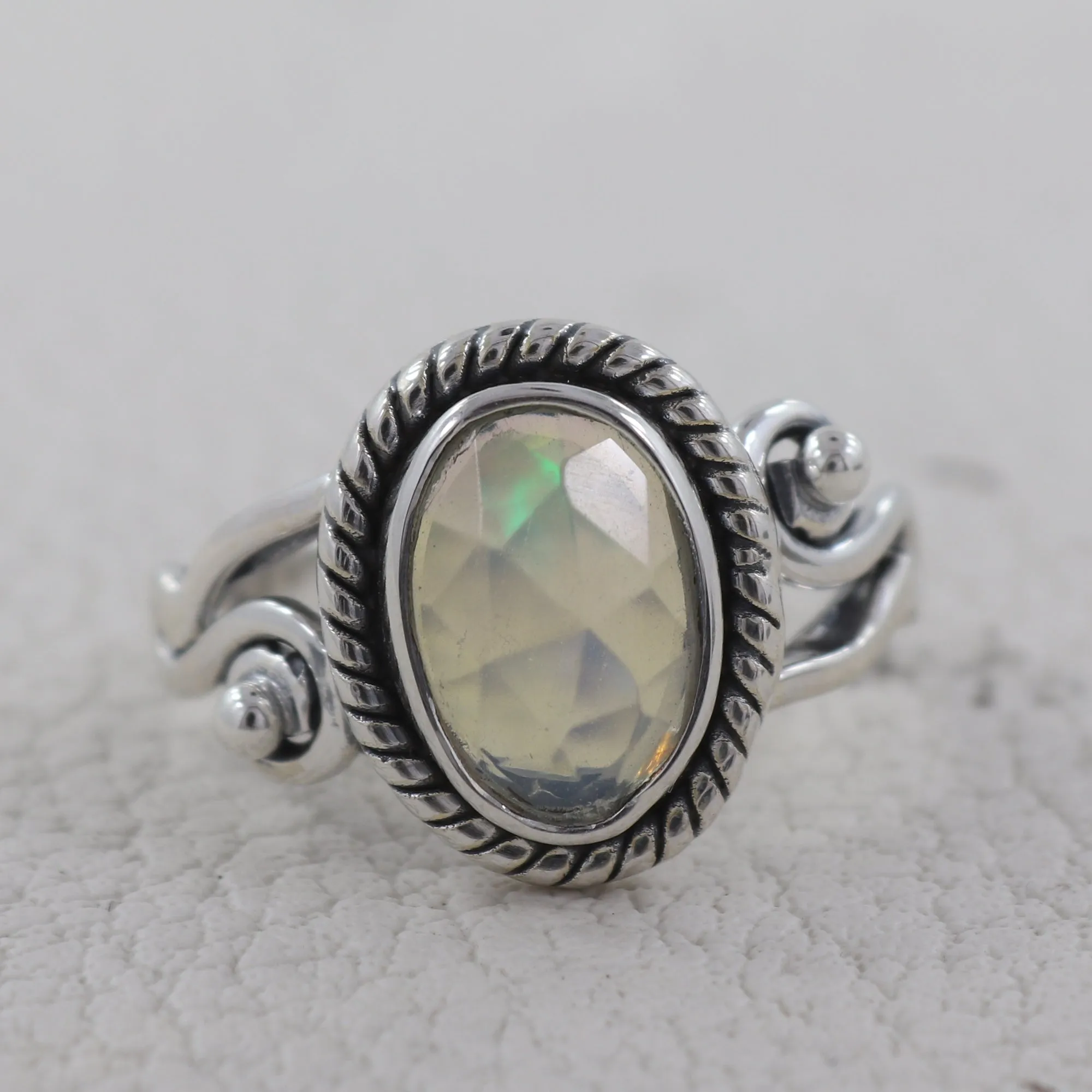 925 Starling Silver Herkimer Diamond Rings