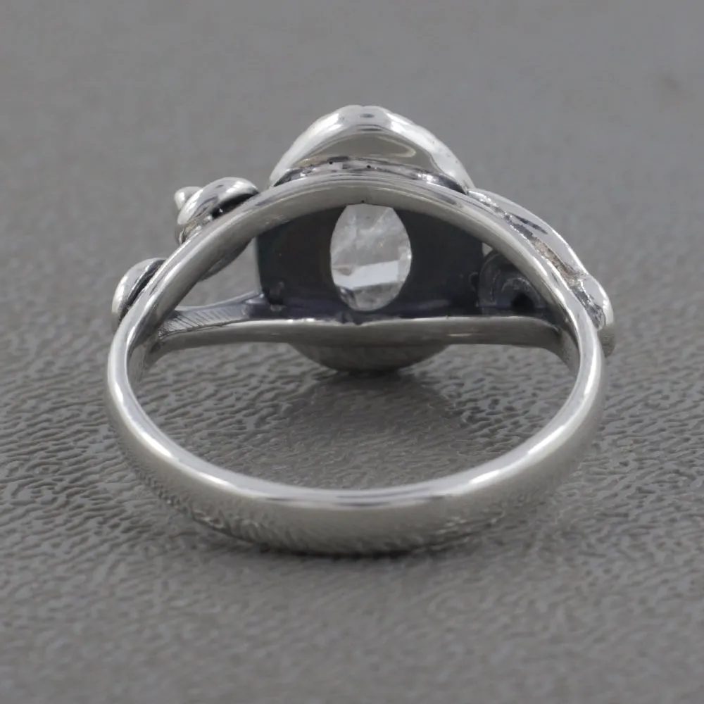 925 Starling Silver Herkimer Diamond Rings