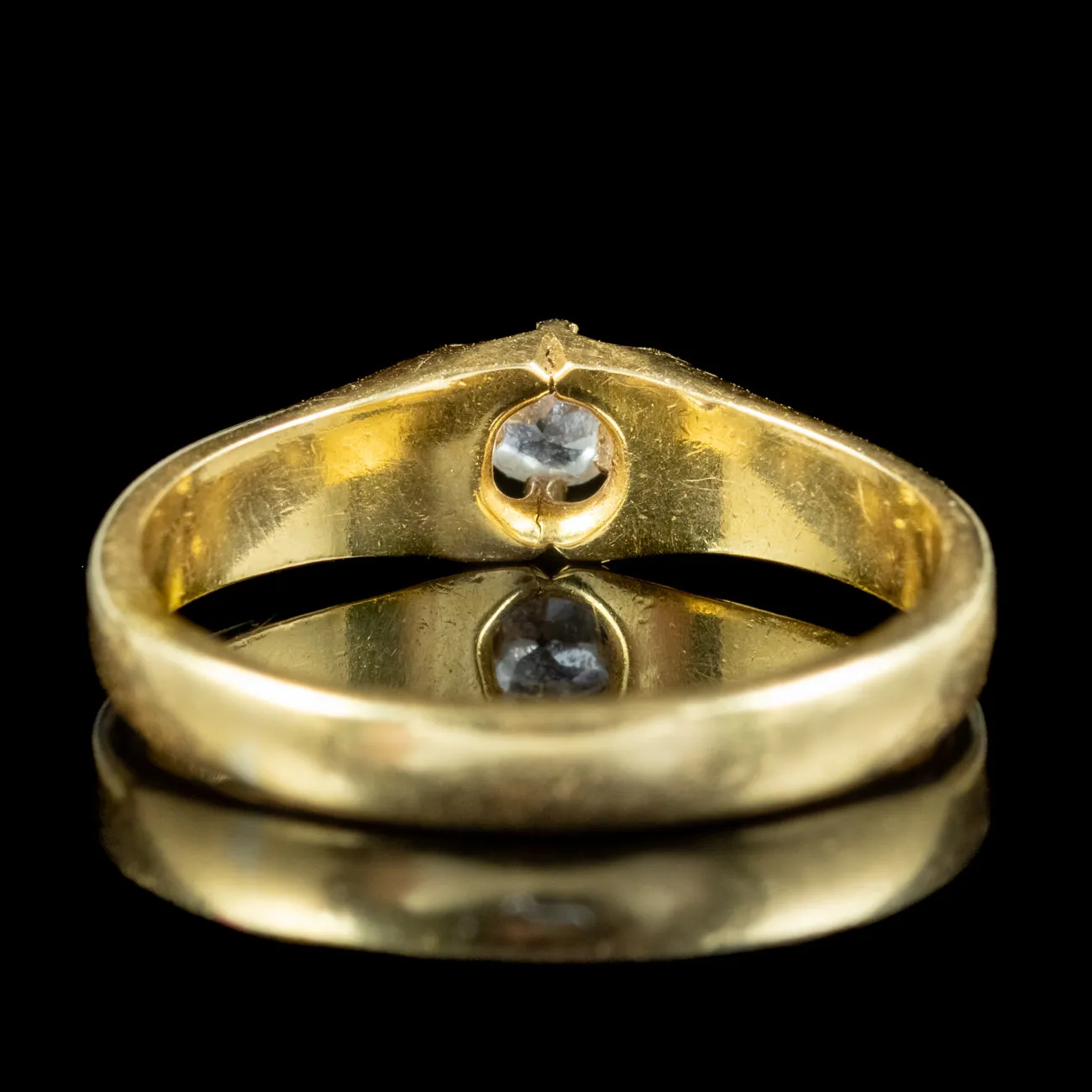 Antique Victorian Diamond Solitaire Ring 0.20ct Diamond