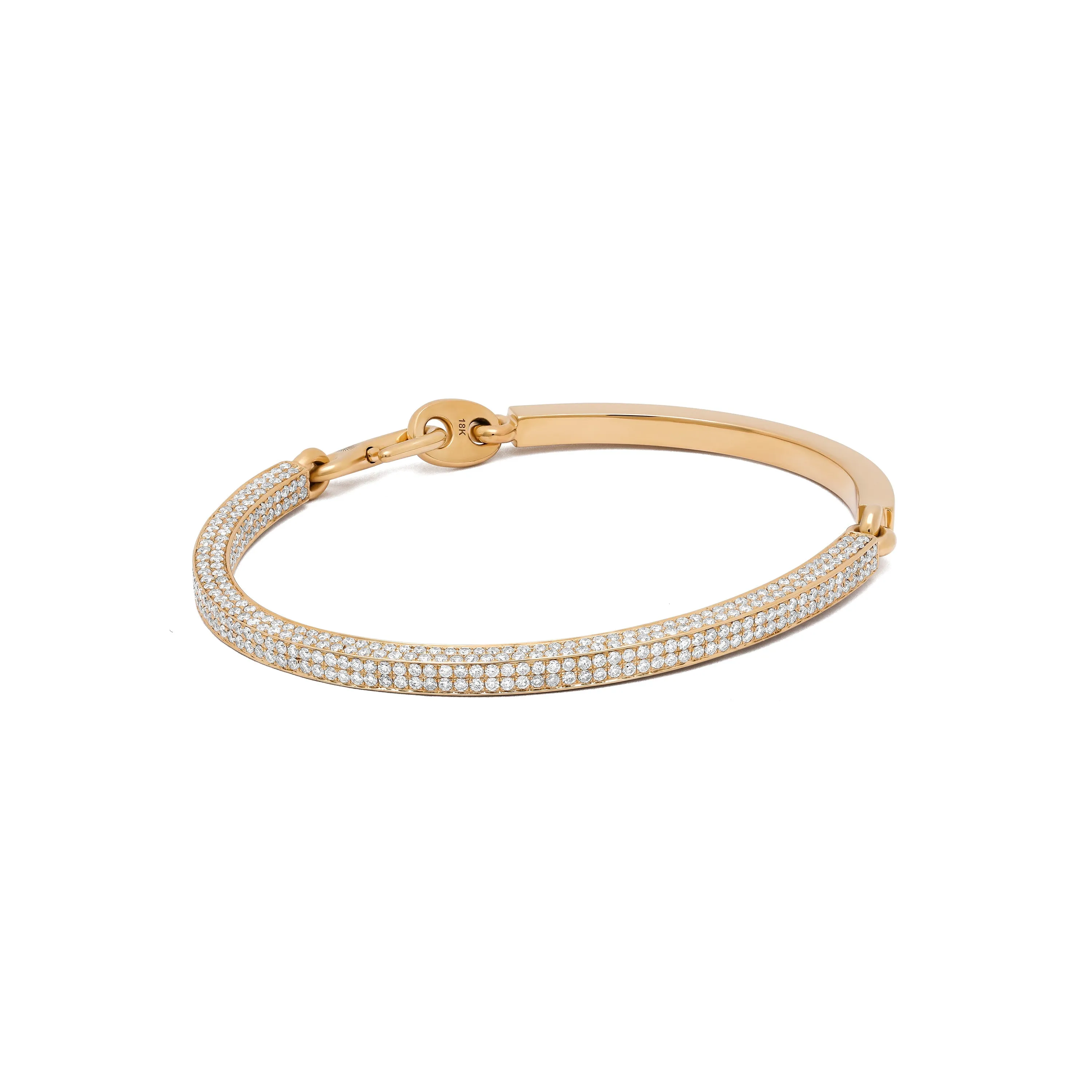 Aphelion Bracelet I 2/3 Pave I Yellow Gold