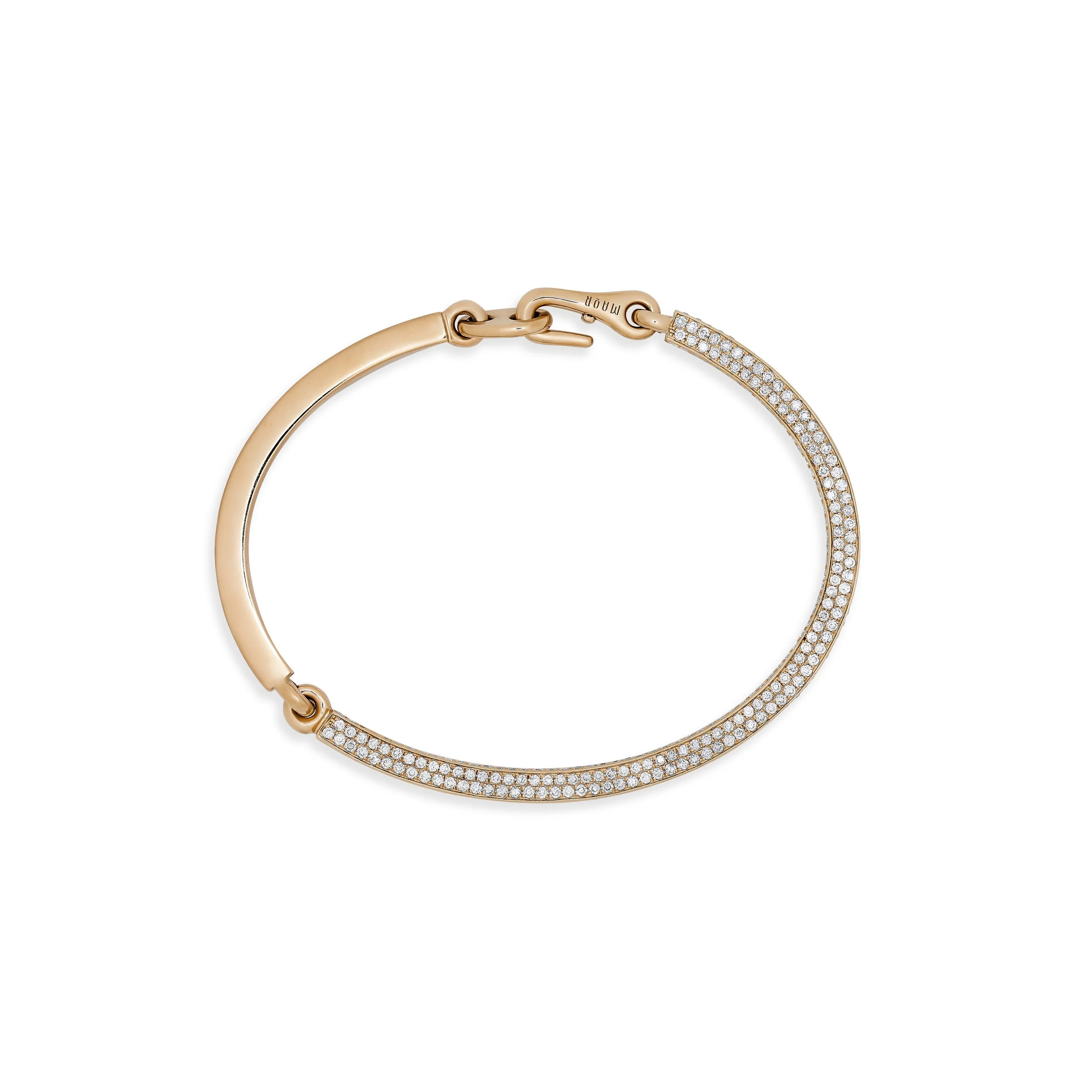 Aphelion Bracelet I 2/3 Pave I Yellow Gold