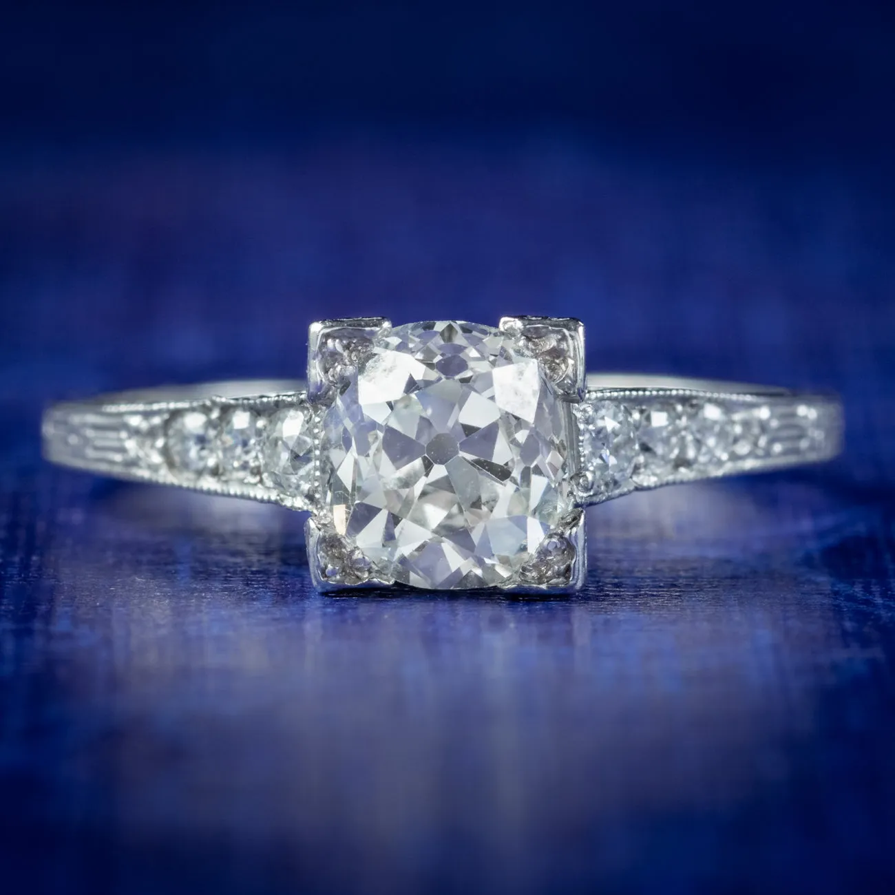 Art Deco Diamond Solitaire Engagement Ring 1ct Of Diamond Circa 1920