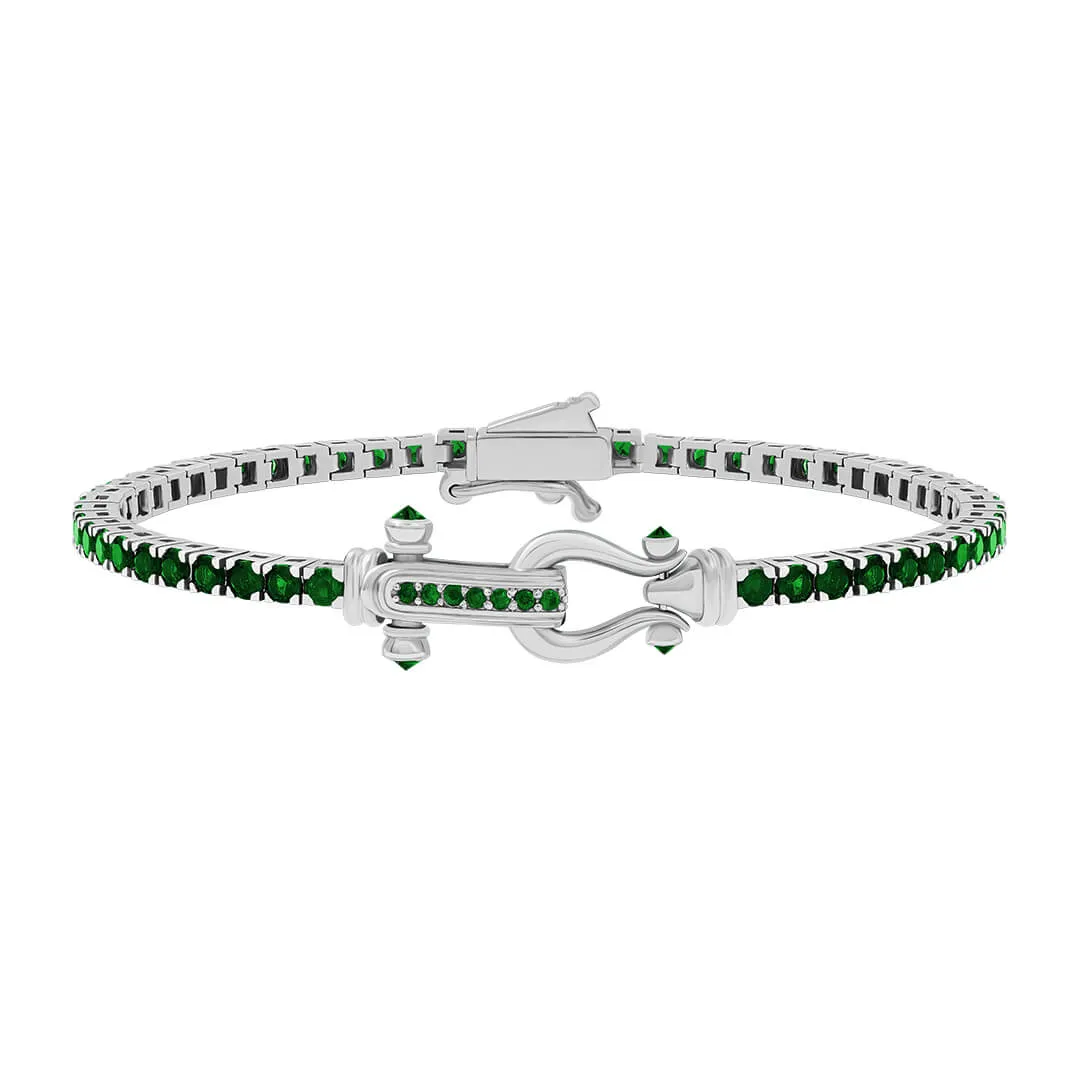 Atolyestone Iconic Tennis Bracelet in Silver
