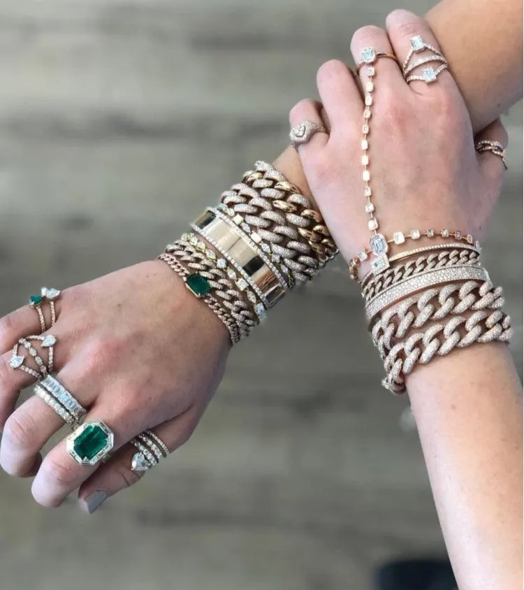 Baguette Green Stone Bracelet