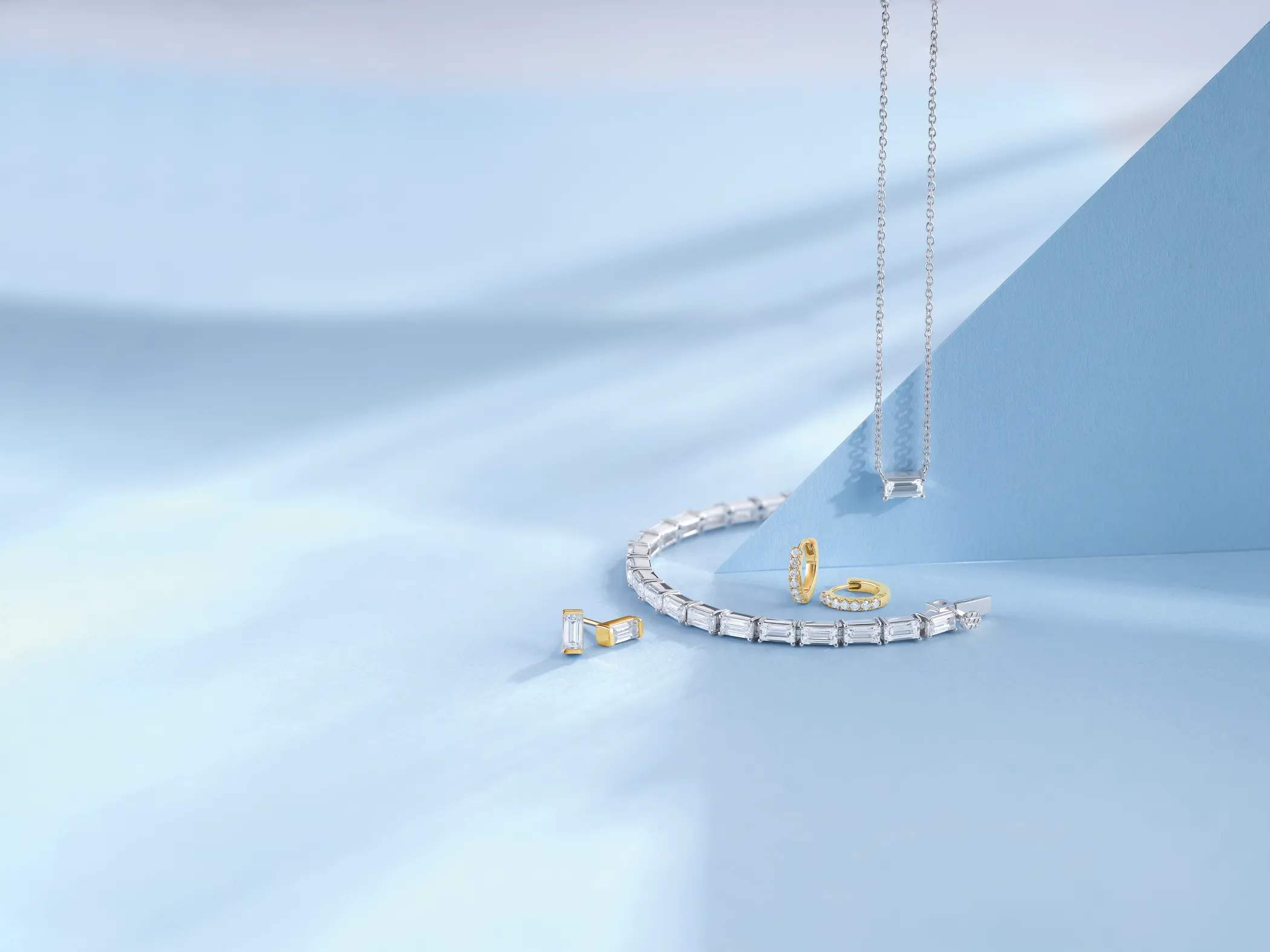 Baguette Tennis Bracelet (Lab Grown)