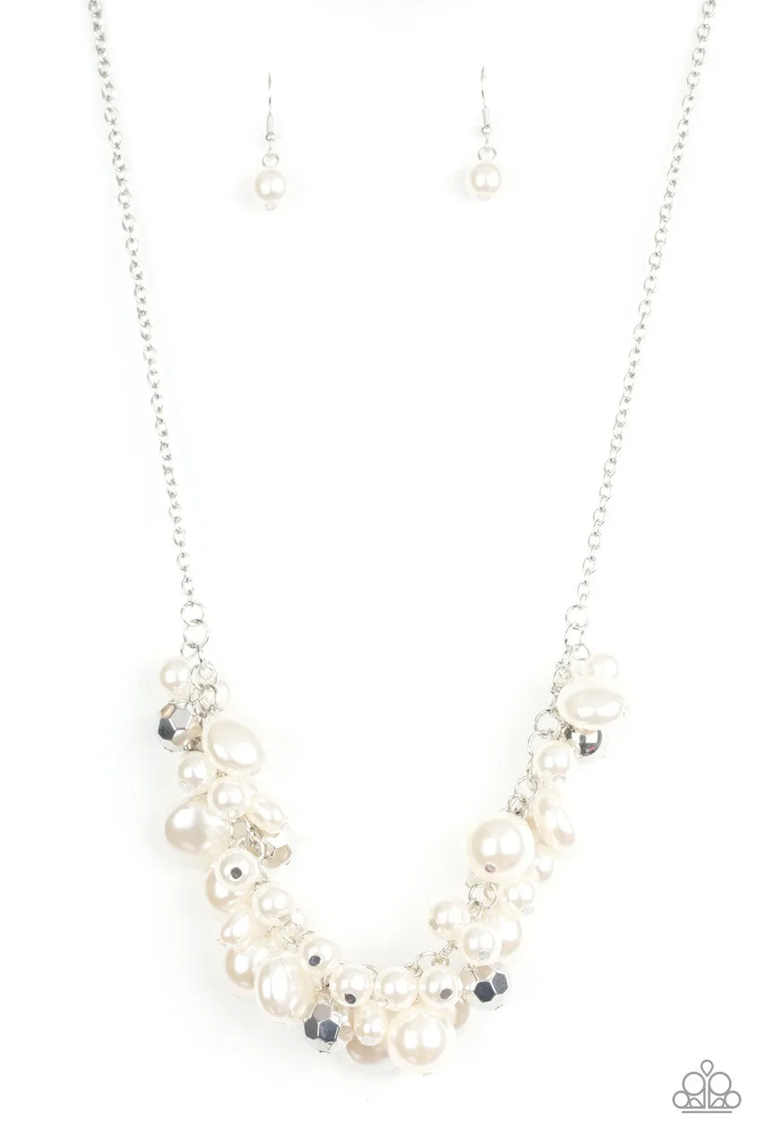 Battle of the Bombshells White Paparazzi Necklace