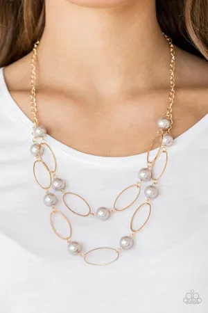 Best of Both POSH-ible Worlds Gold Paparazzi Necklace