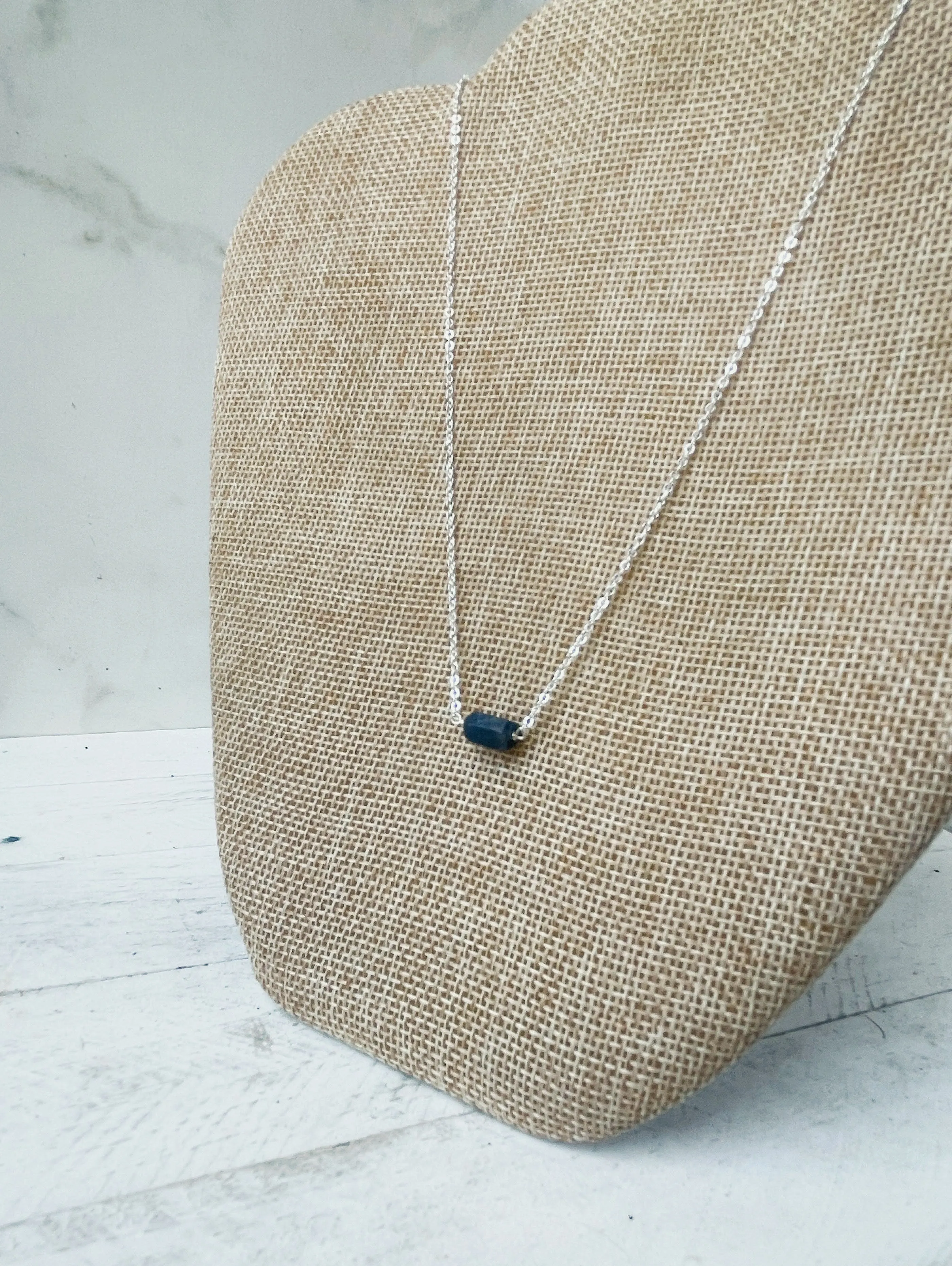 Birthstone Necklace - September - Sapphire