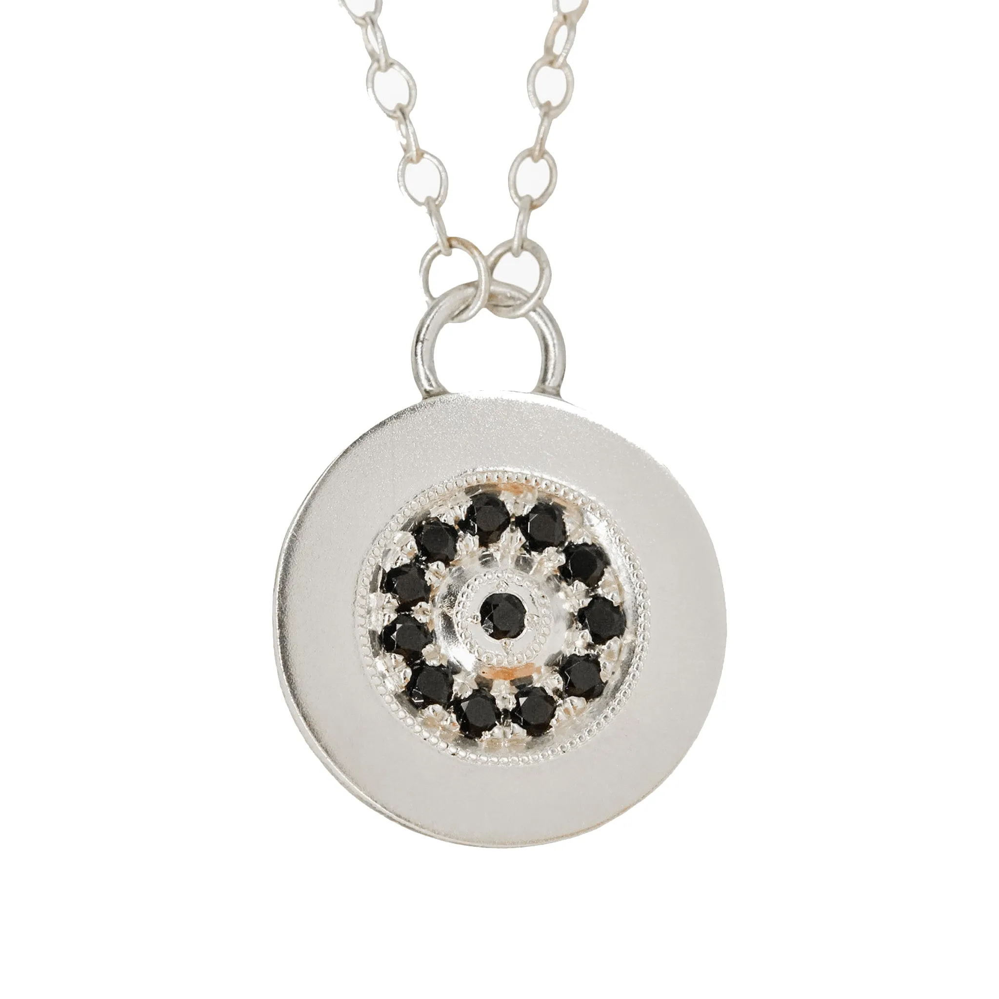 Black Spinel Pavé Necklace