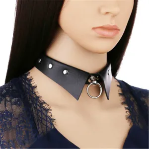 BLACK/RED/WHITE/PINK PUNK COLLAR CHOKERS UB3178