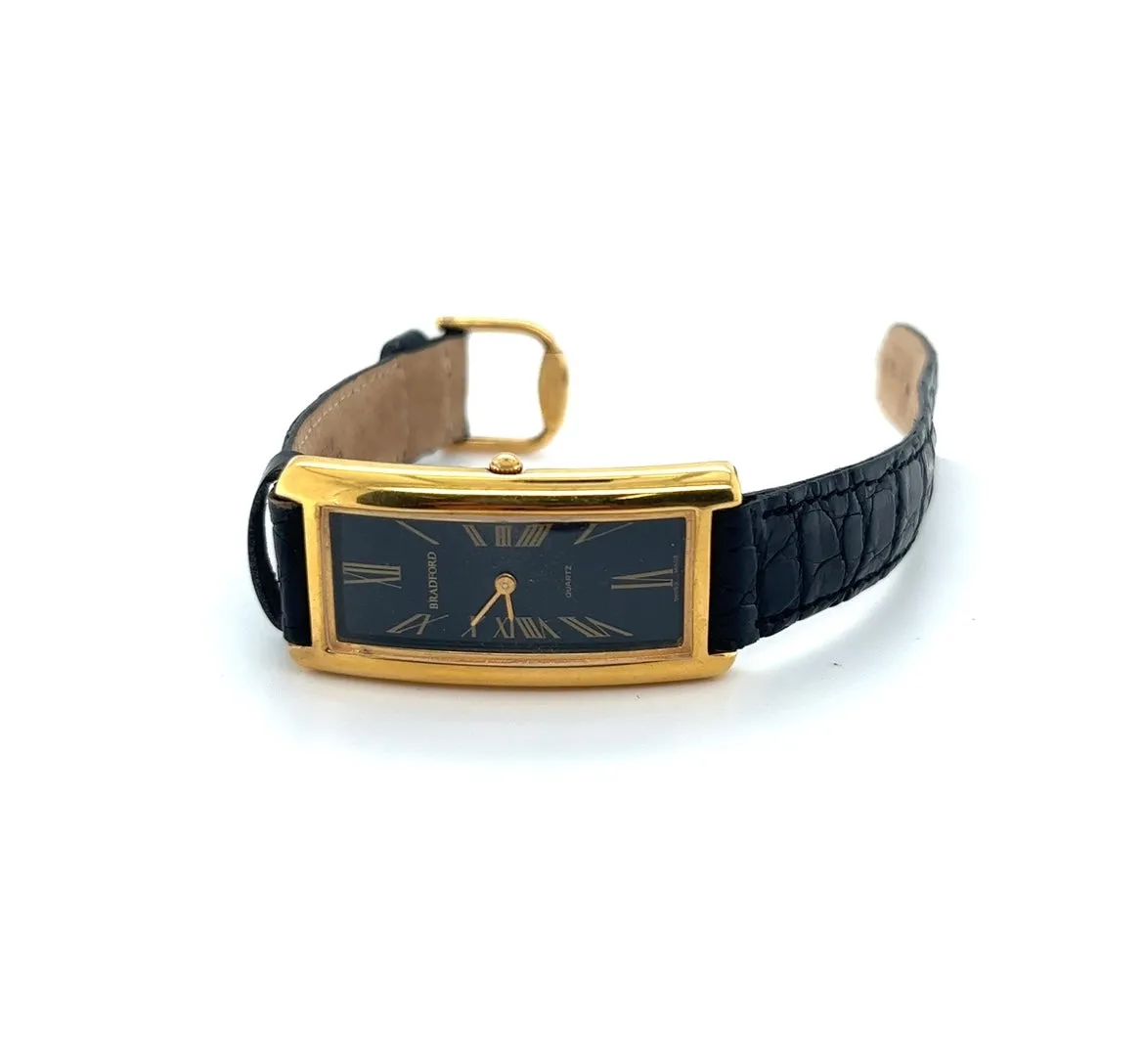 Bradford Curve X Watch with 14 mm Black Crocodile Strap