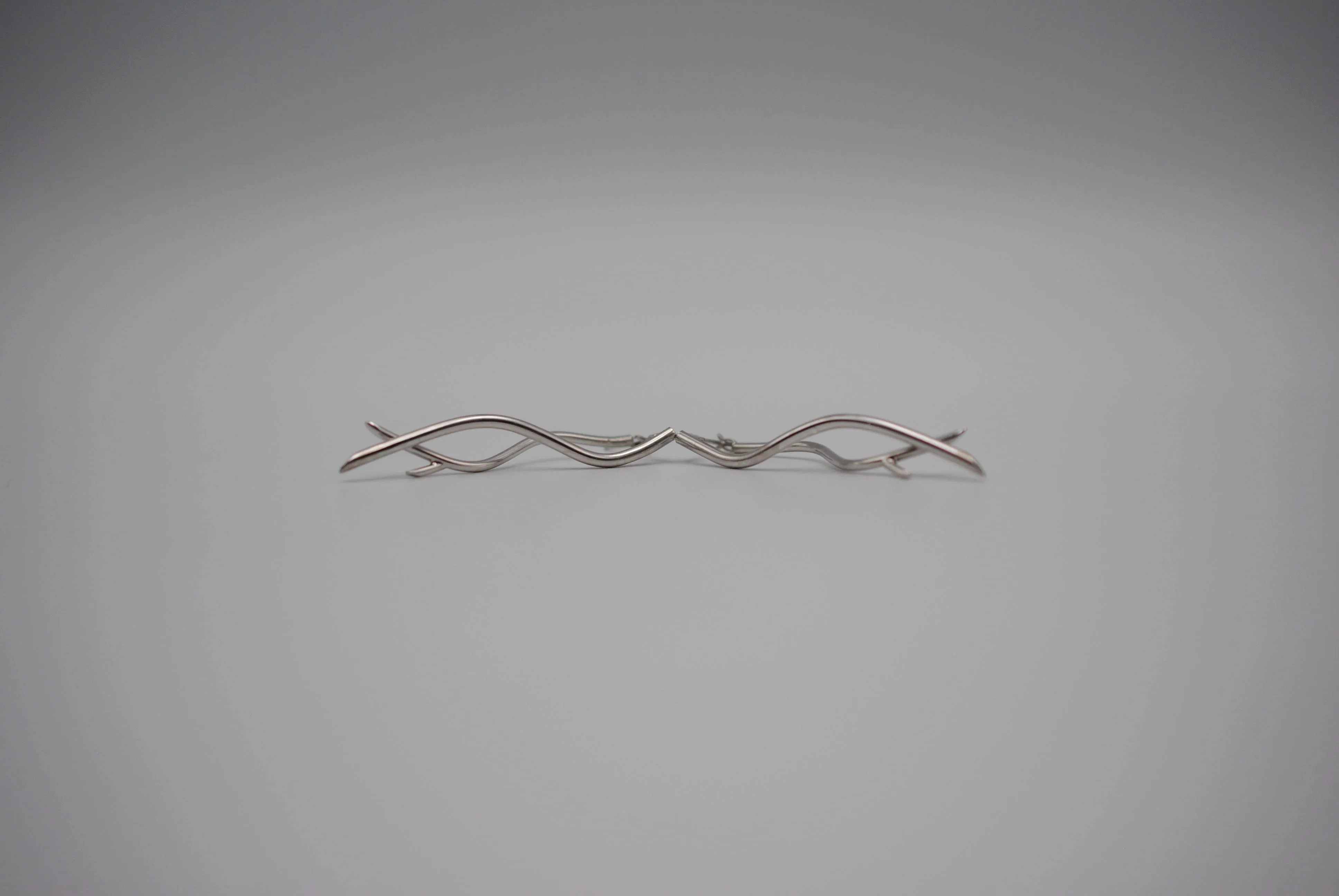 Branch Rhodium Dangle Earrings