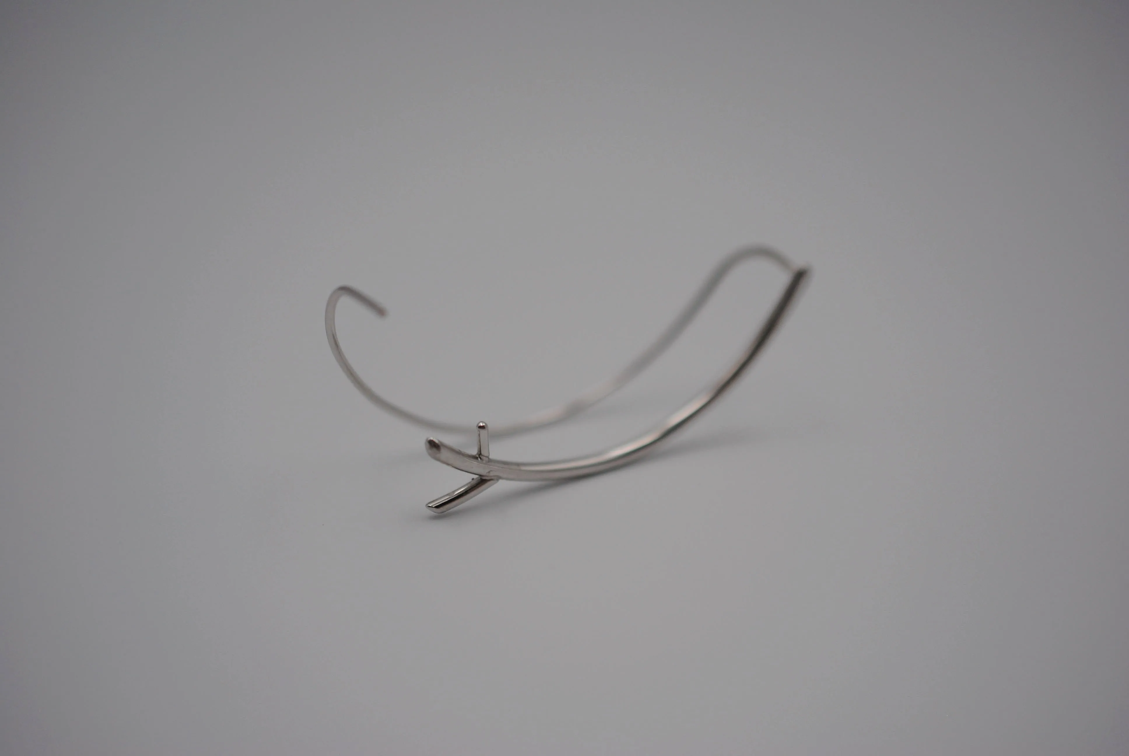 Branch Rhodium Roots Ear Climbers