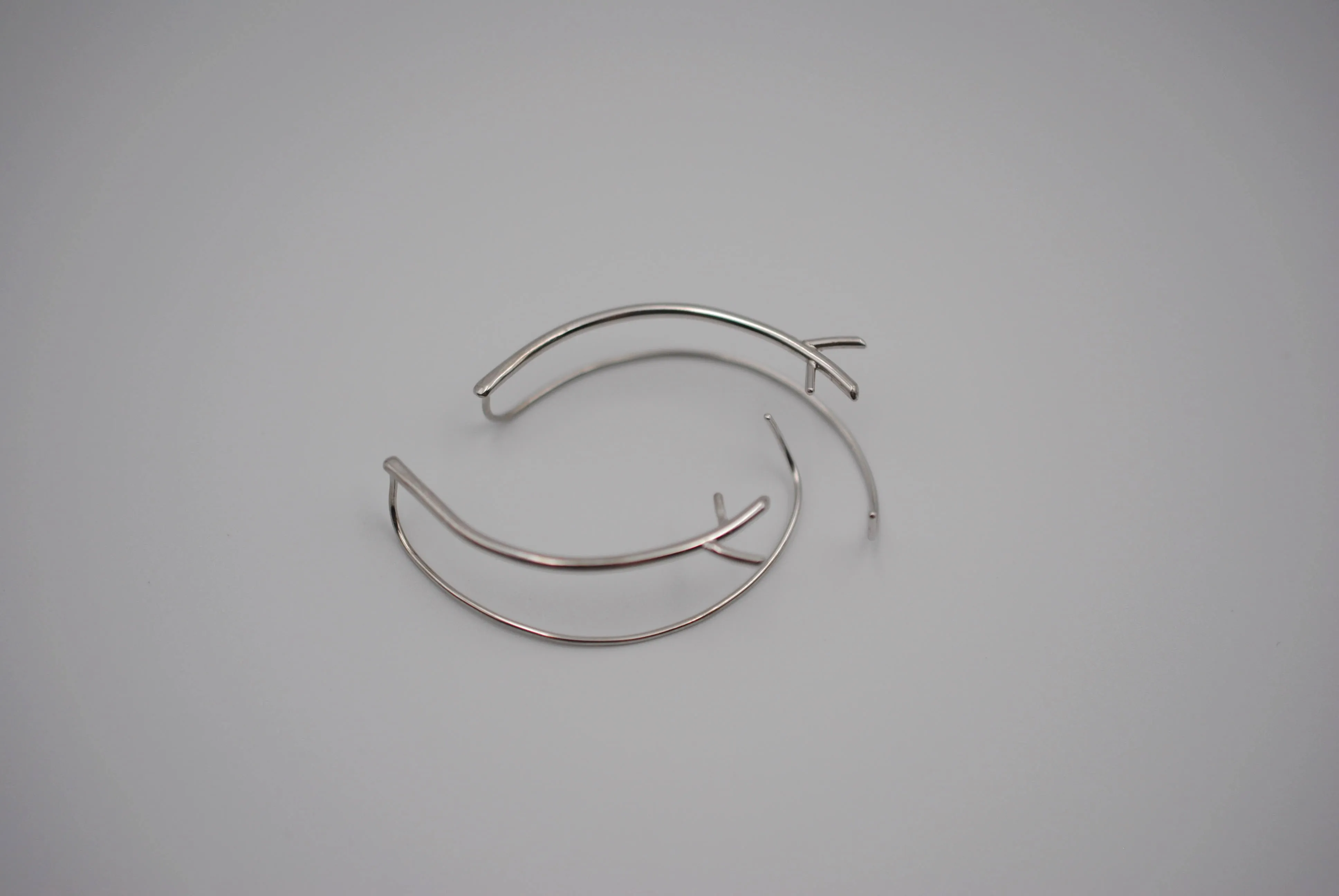 Branch Rhodium Roots Ear Climbers