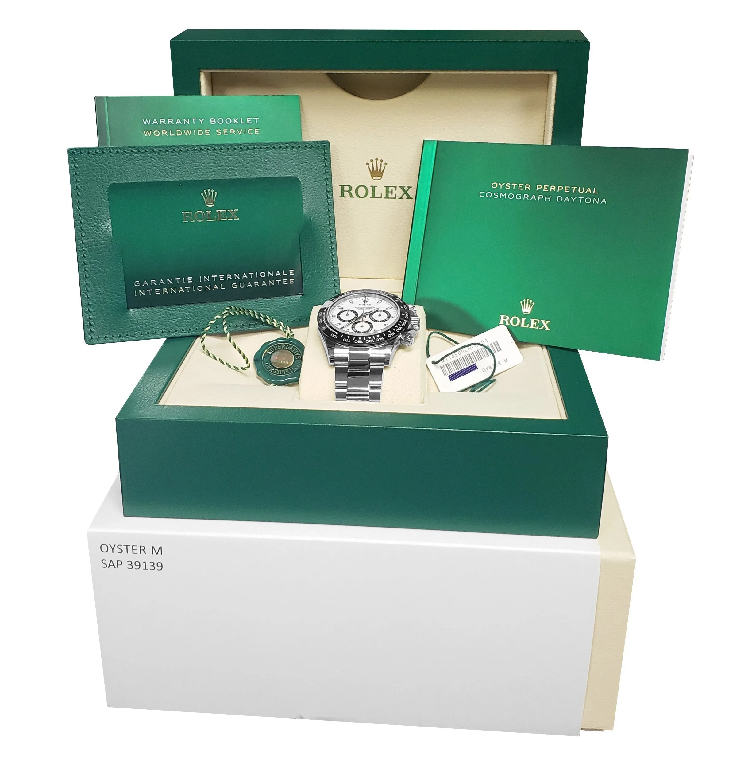 BRAND NEW OCTOBER 2021 Rolex Daytona Cosmograph PANDA Steel White 116500 LN B P