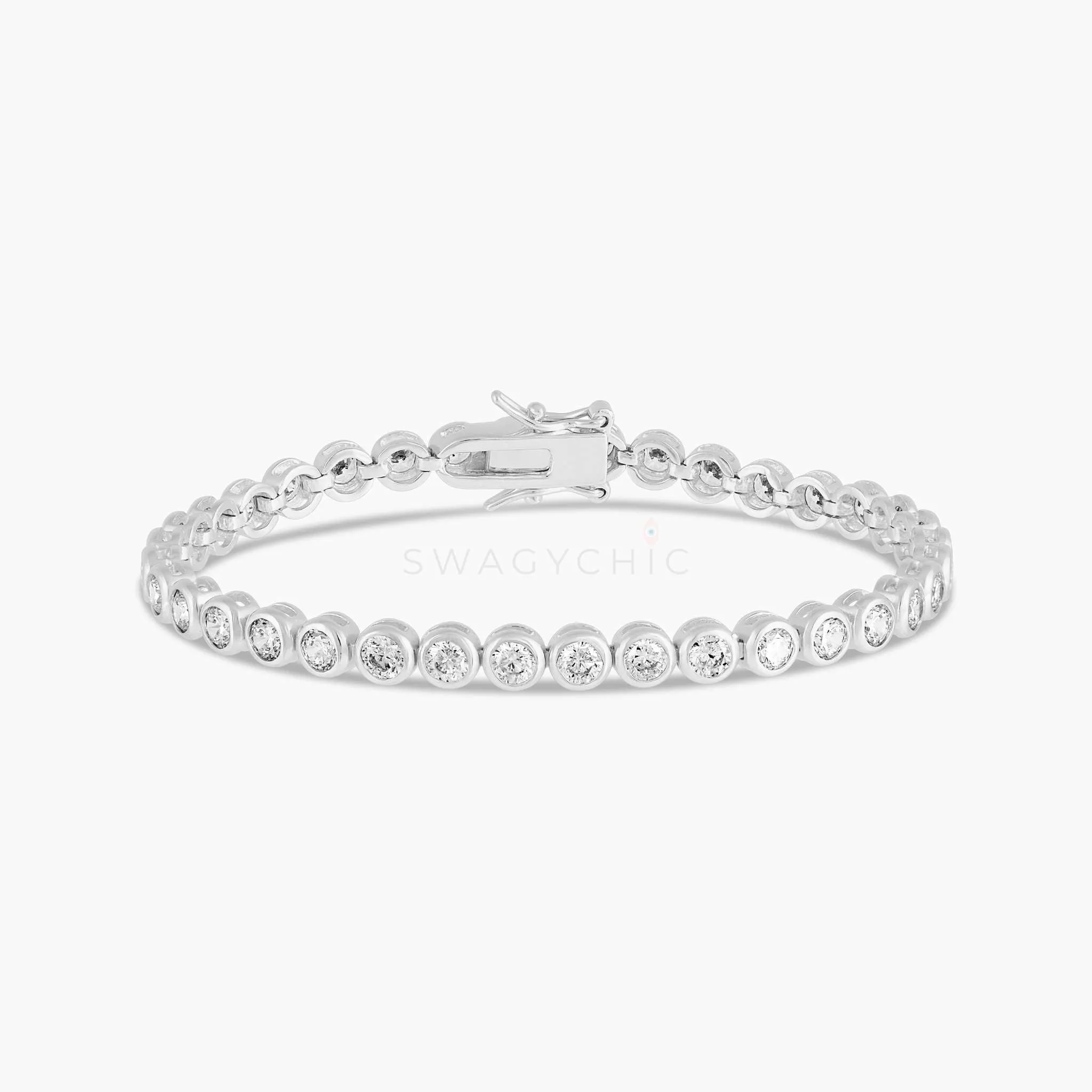 Bubble Bezel Tennis Bracelet