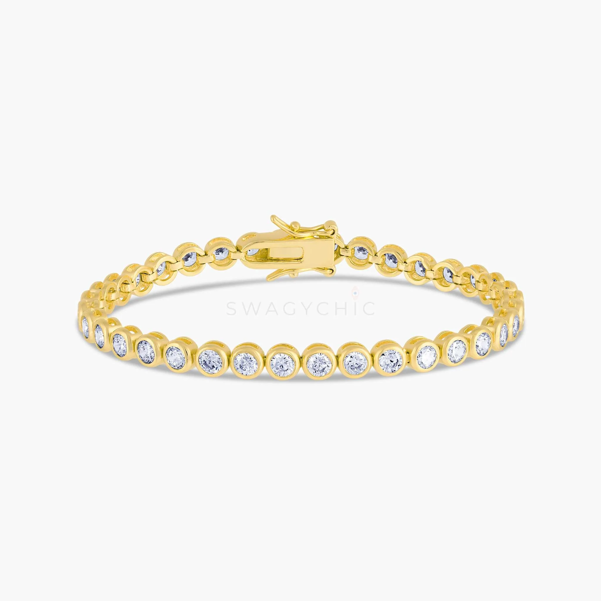 Bubble Bezel Tennis Bracelet