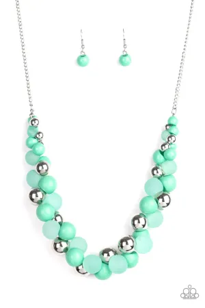 Bubbly Brilliance Green Paparazzi Necklace