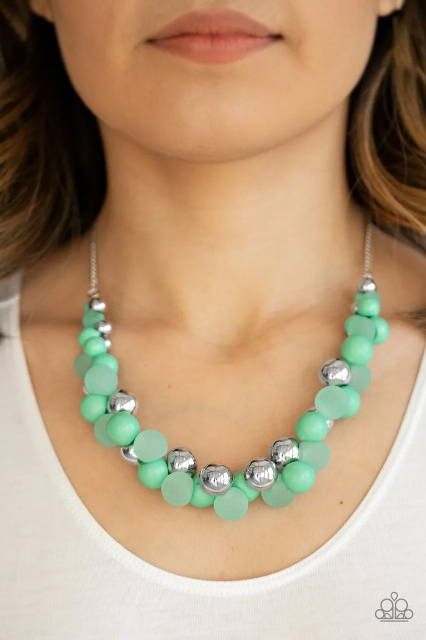 Bubbly Brilliance Green Paparazzi Necklace