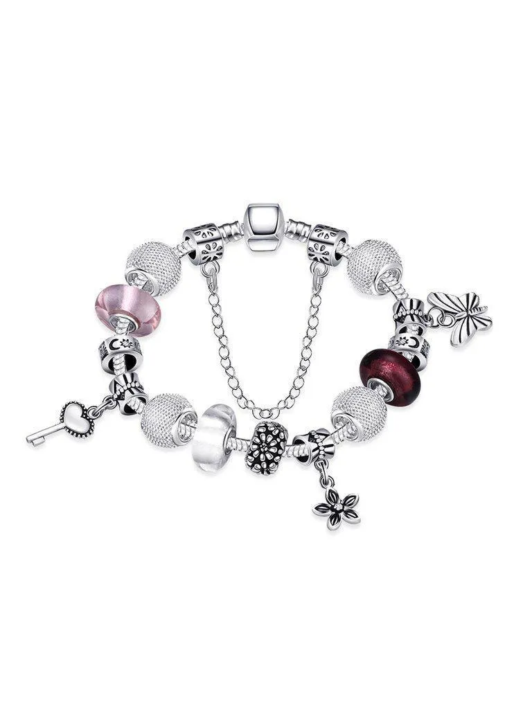 Butterfly And Chain Detail Bracelet
