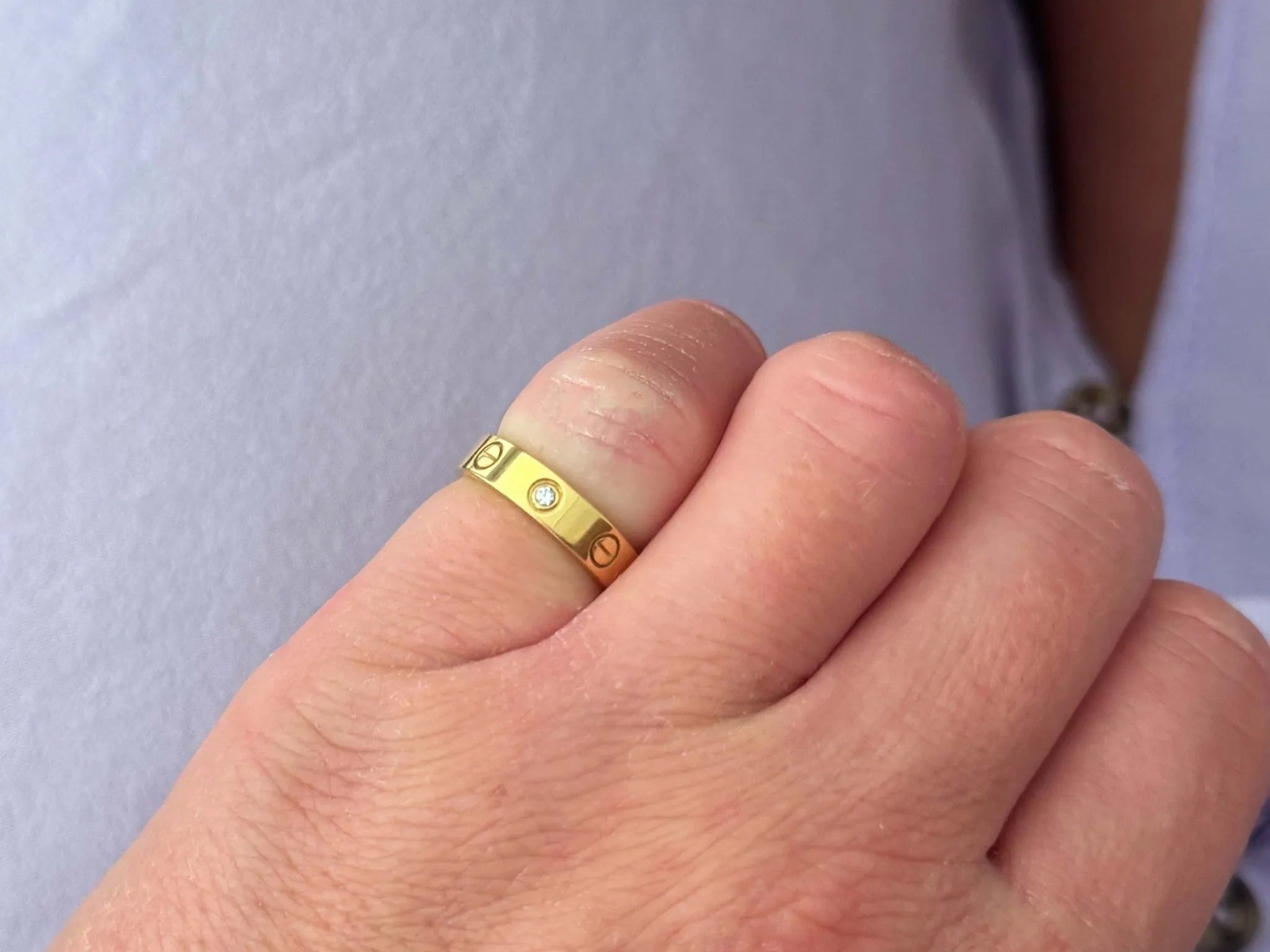 Cartier Diamond Love Ring 18K Yellow Gold With Box and Papers