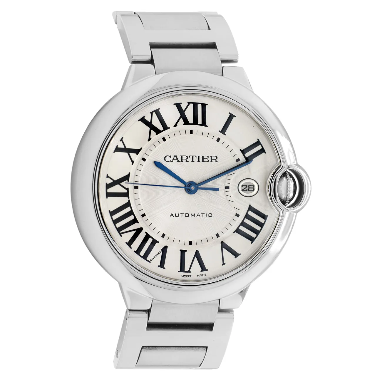 Cartier Stainless Steel Ballon Bleu 42mm Automatic W69012Z4