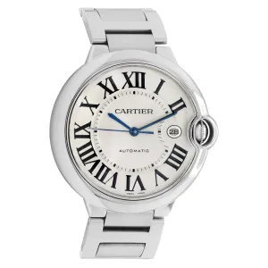 Cartier Stainless Steel Ballon Bleu 42mm Automatic W69012Z4
