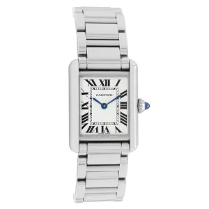 Cartier Stainless Steel Tank Must Small Quartz WSTA0051