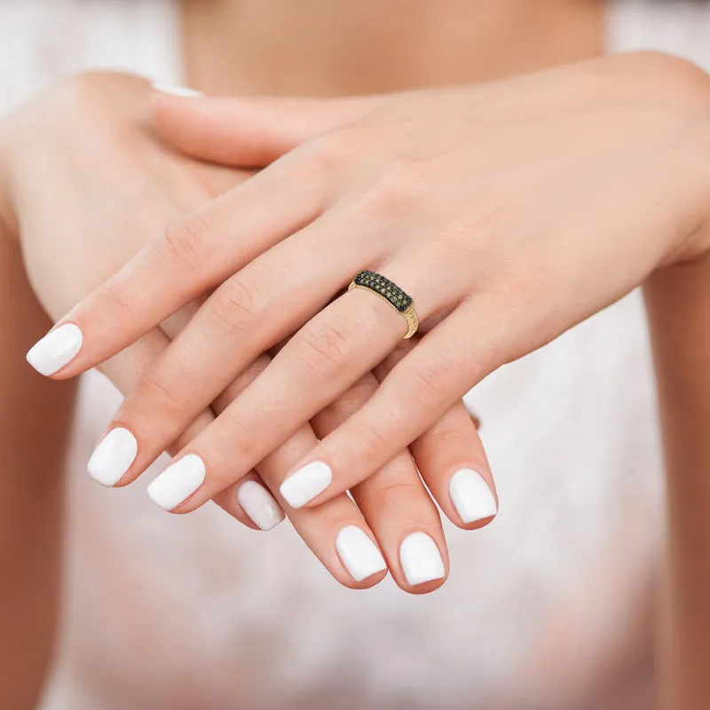 CHAMPAGNE DIAMOND RING 14K GOLD (0.35 CTW)