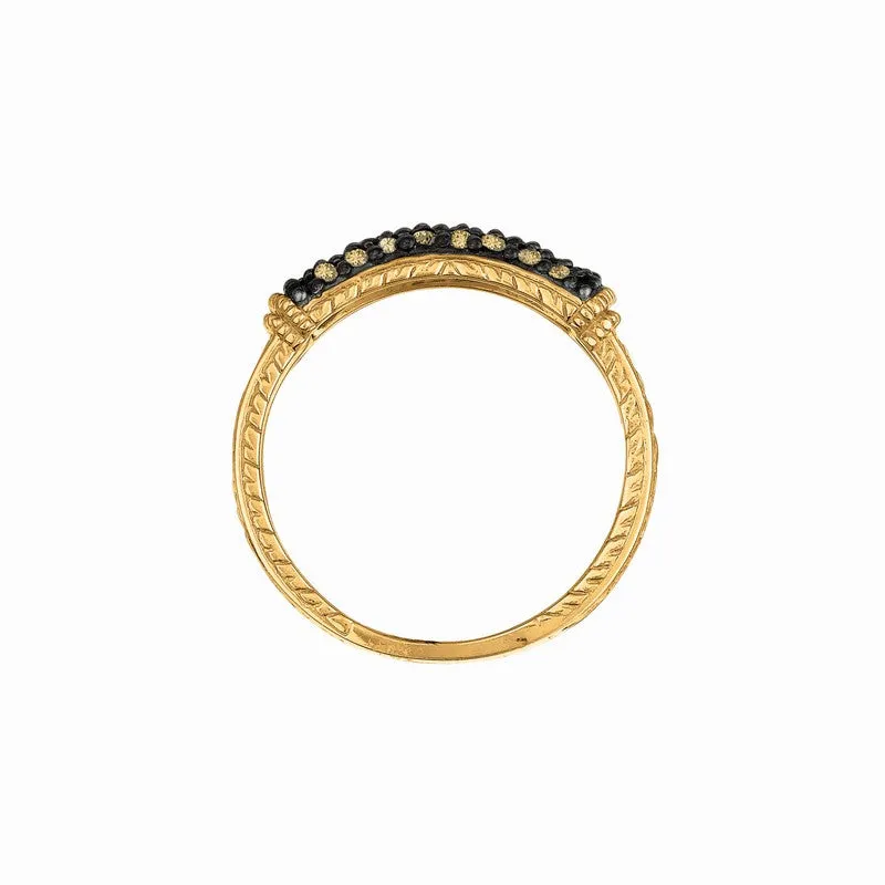 CHAMPAGNE DIAMOND RING 14K GOLD (0.35 CTW)