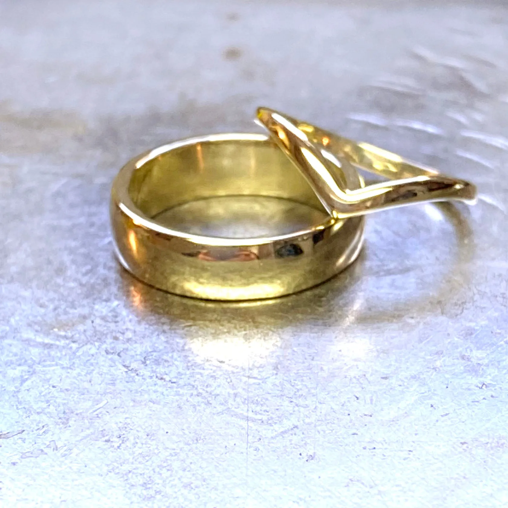 Chevron Wedding Band - Please email for current pricing