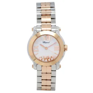 Chopard Stainless Steel 18K Rose Gold Happy Sport 278509-6003
