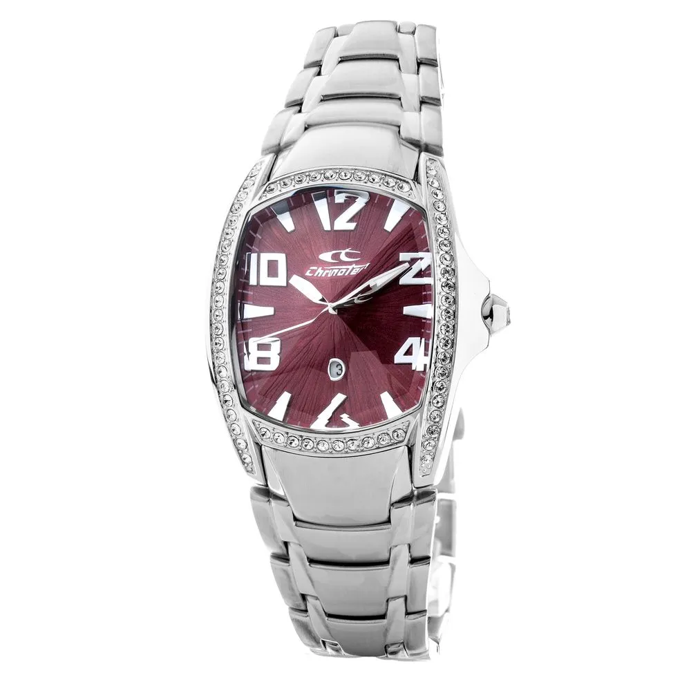 Chronotech Silver Stainless Steel Watch