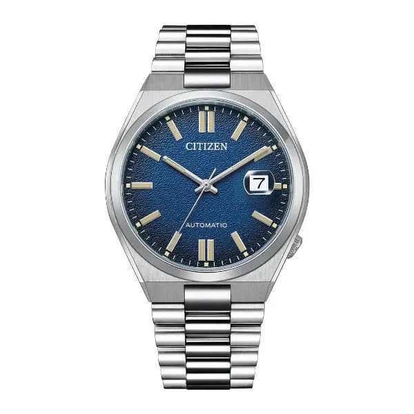 Citizen Tsuyosa Silver Stainless Steel Blue Dial Automatic Watch for Gents - NJ0151-88L