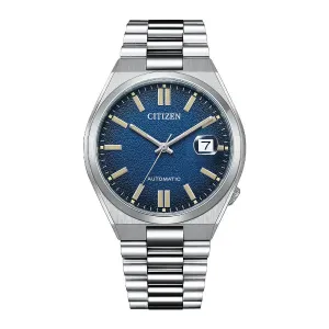 Citizen Tsuyosa Silver Stainless Steel Blue Dial Automatic Watch for Gents - NJ0151-88L