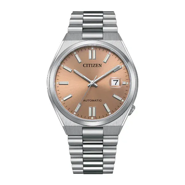 Citizen Tsuyosa Silver Stainless Steel Warm Sand Dial Automatic Watch for Gents - NJ0158-89Y