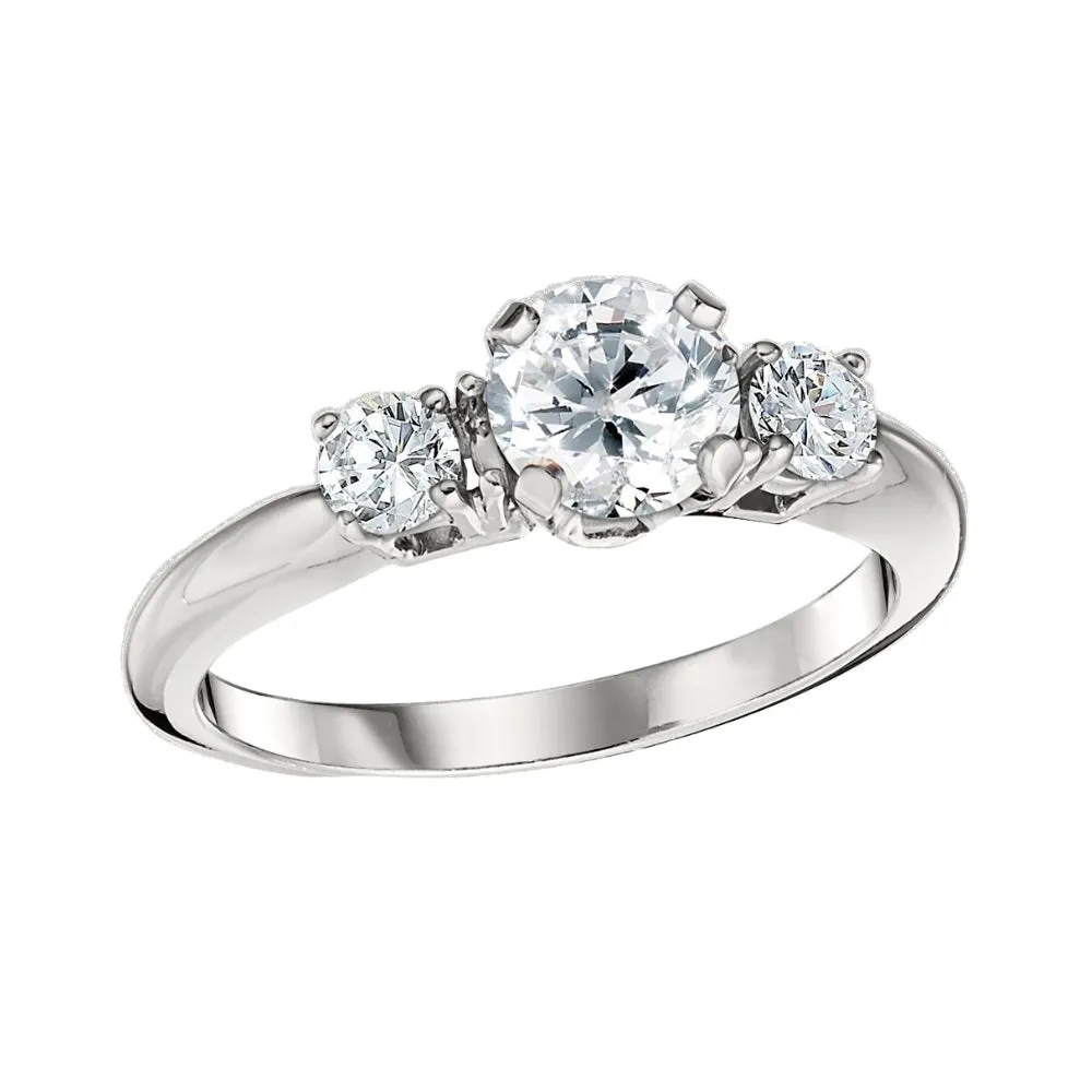 Classic Three Stone Engagement Rings