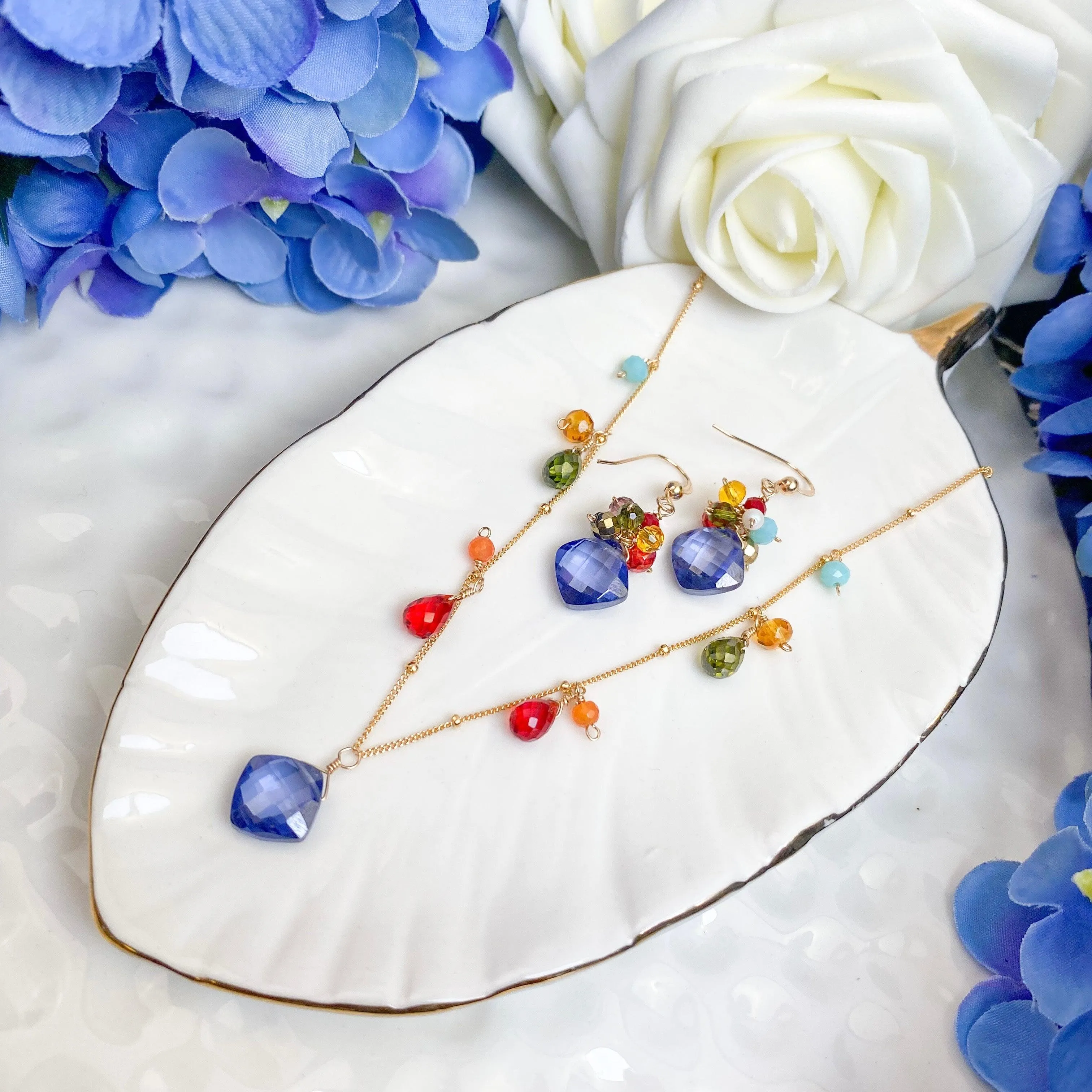 Colorful Zina Classic Gemstone Necklace