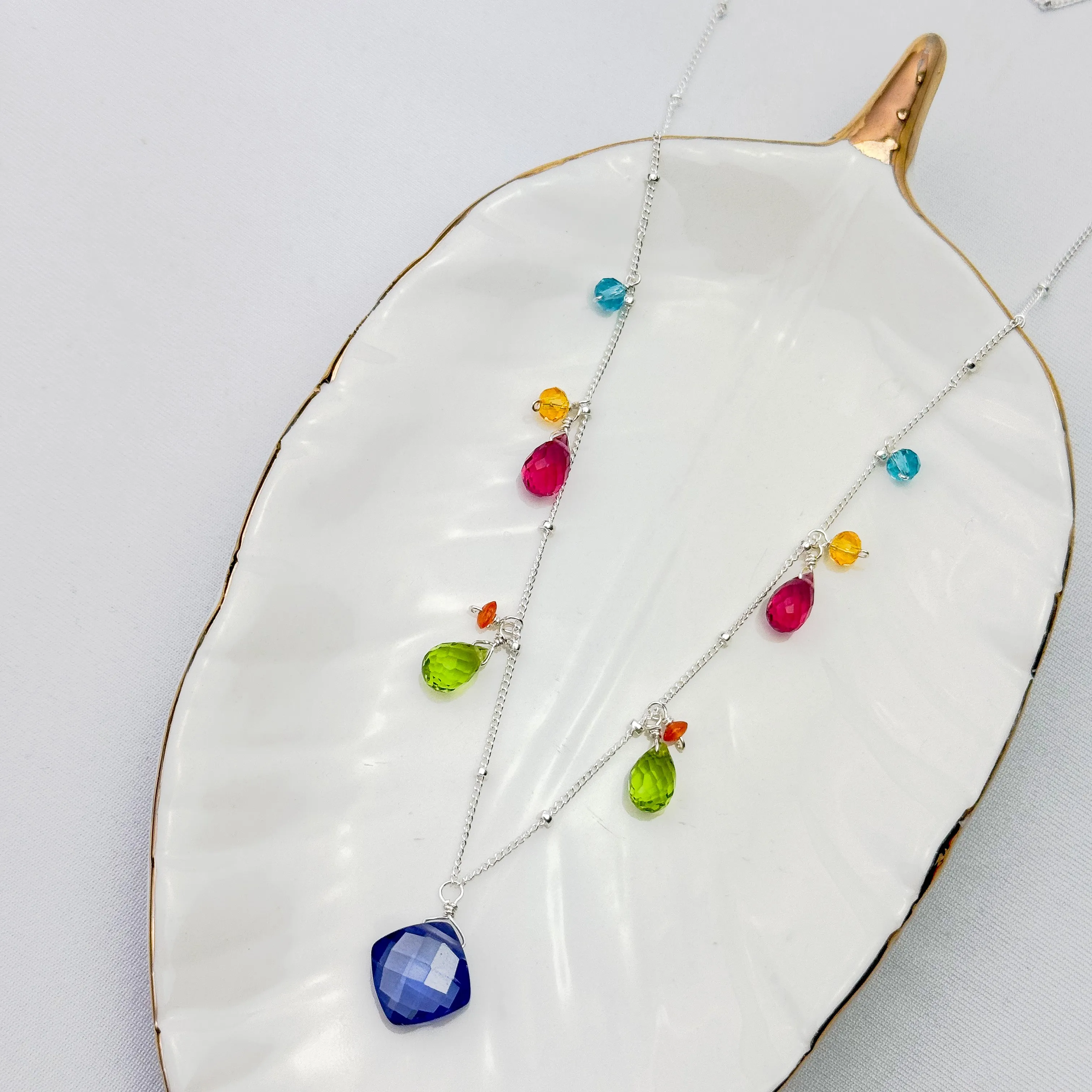 Colorful Zina Classic Gemstone Necklace