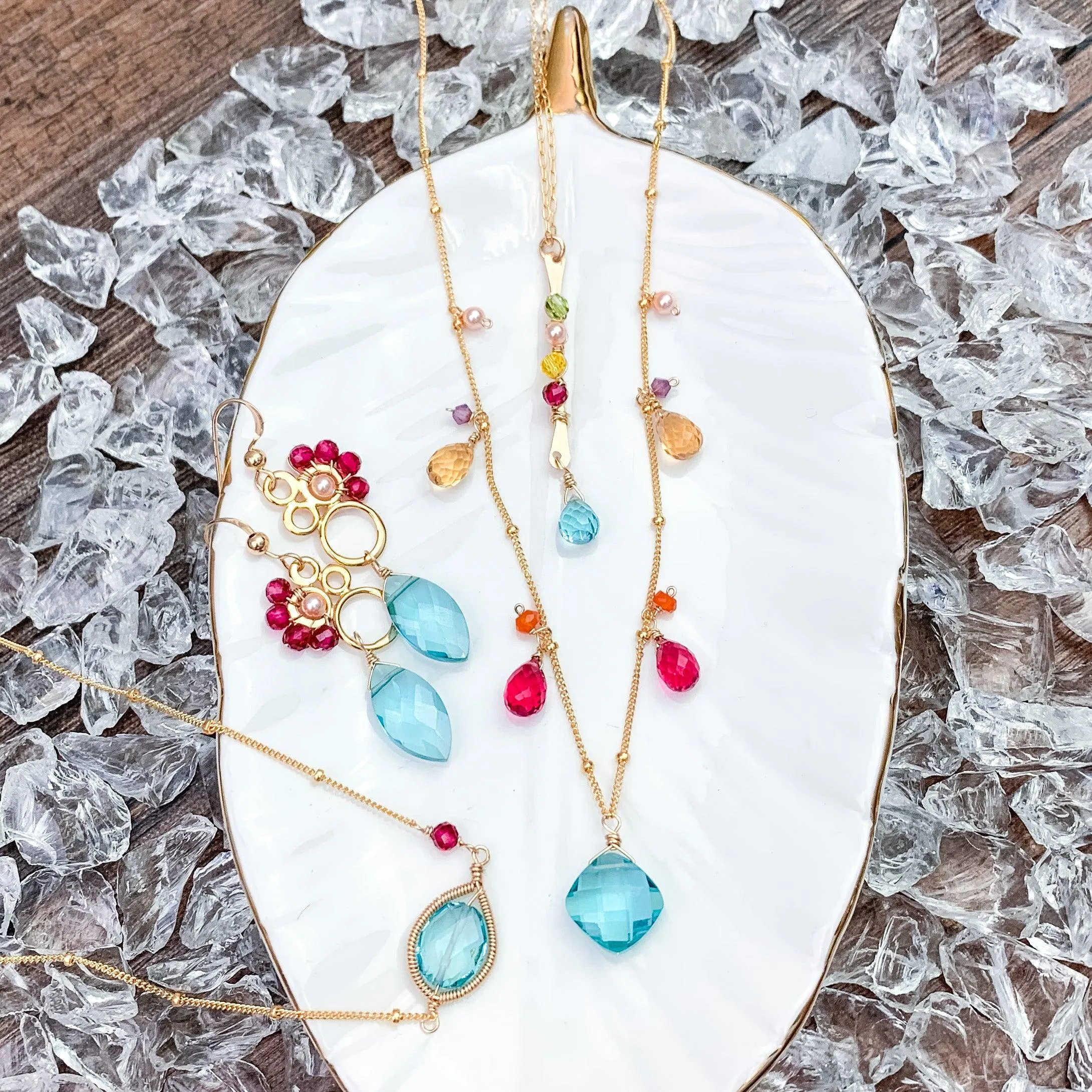 Colorful Zina Classic Gemstone Necklace