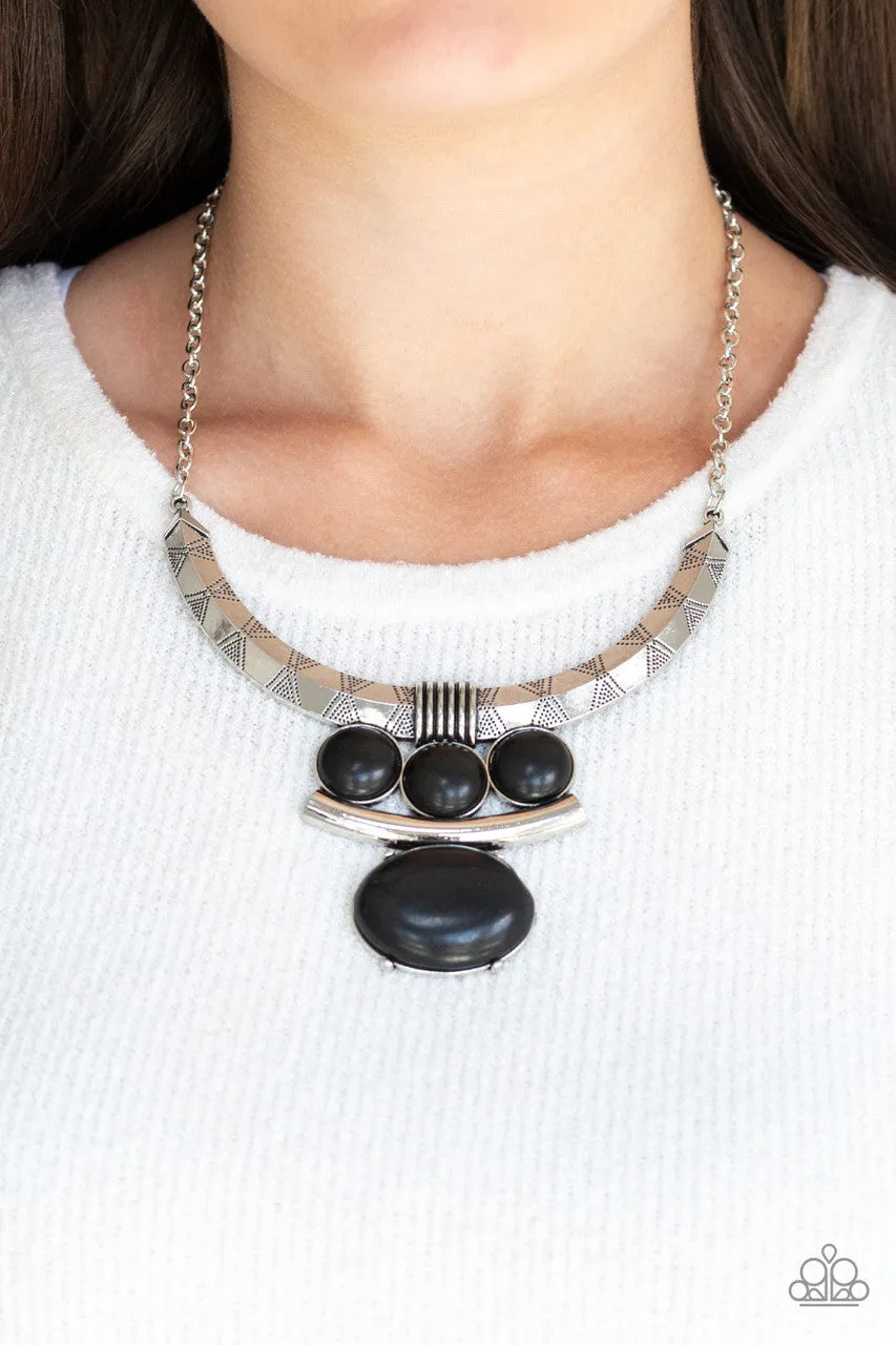 Commander in CHIEFETTE Black Paparazzi Necklace