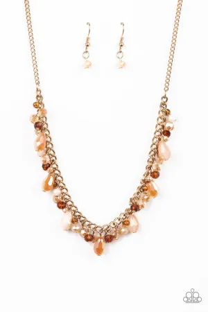 Courageously Catwalk Gold Paparazzi Necklace