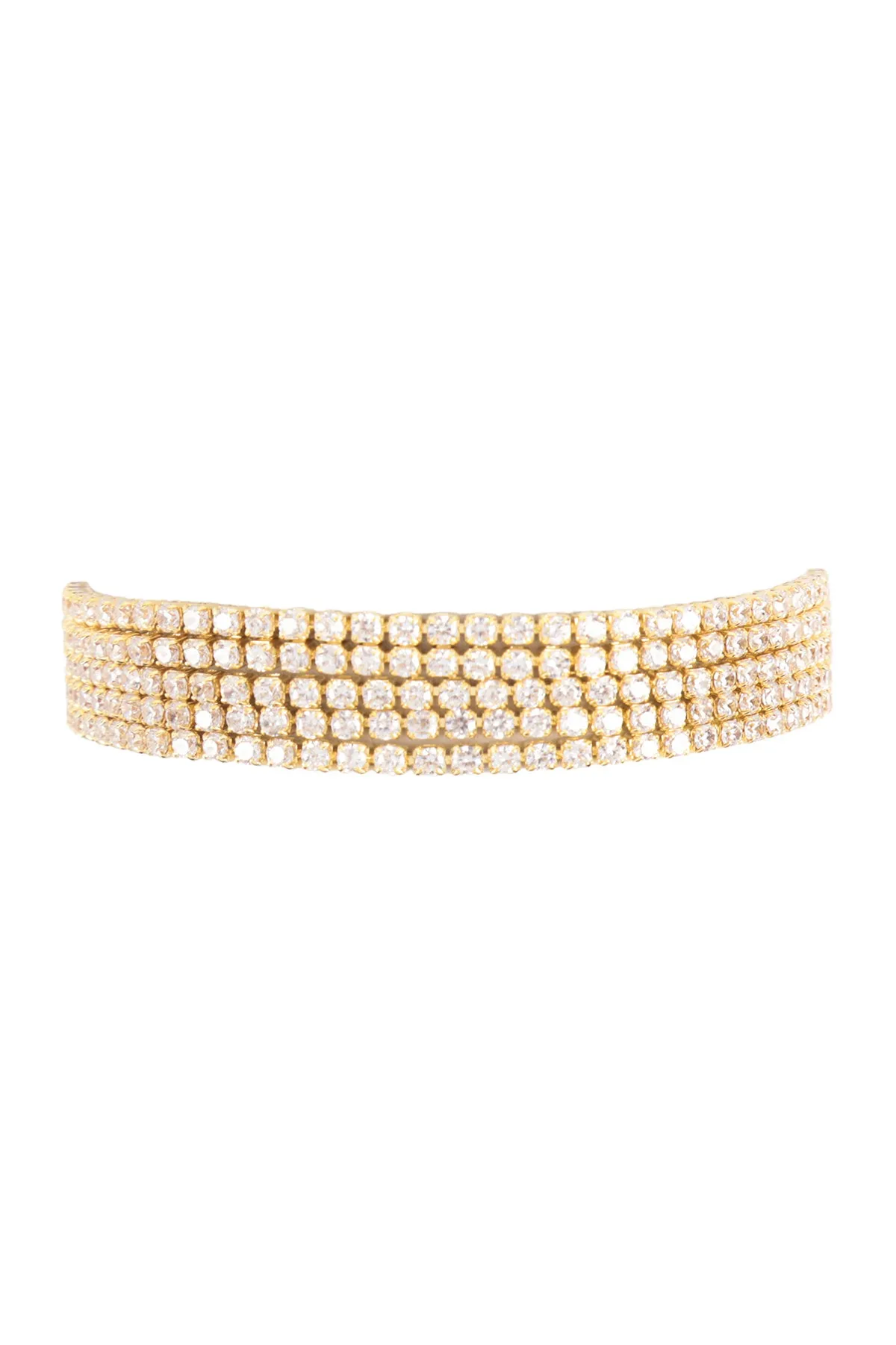 CUBIC ZIRCONIA 2MM 5 LINE TENNIS BRACELET