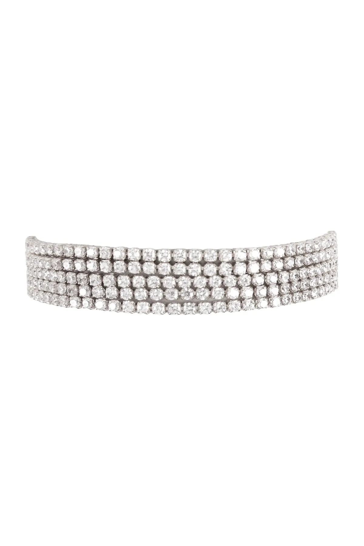CUBIC ZIRCONIA 2MM 5 LINE TENNIS BRACELET