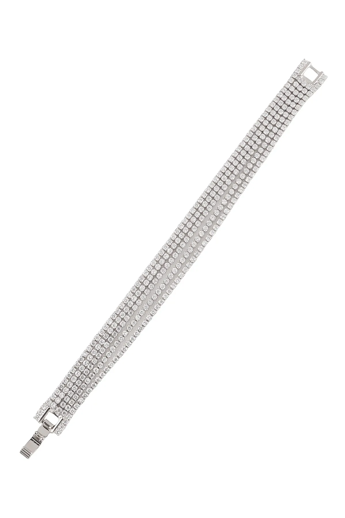CUBIC ZIRCONIA 2MM 5 LINE TENNIS BRACELET