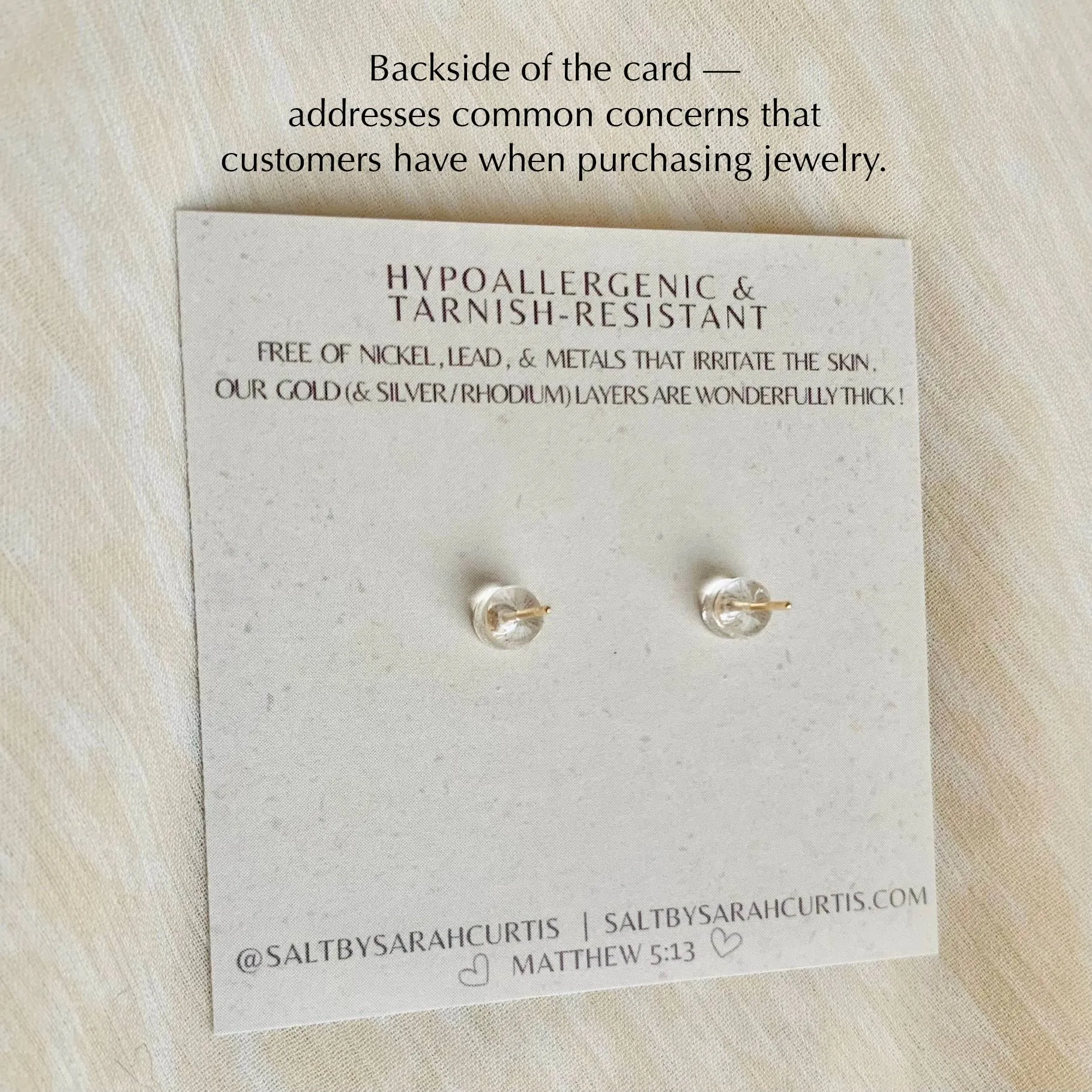 DAINTY DAISY STUDS | flower stud earrings | spring & summer : PLATINUM