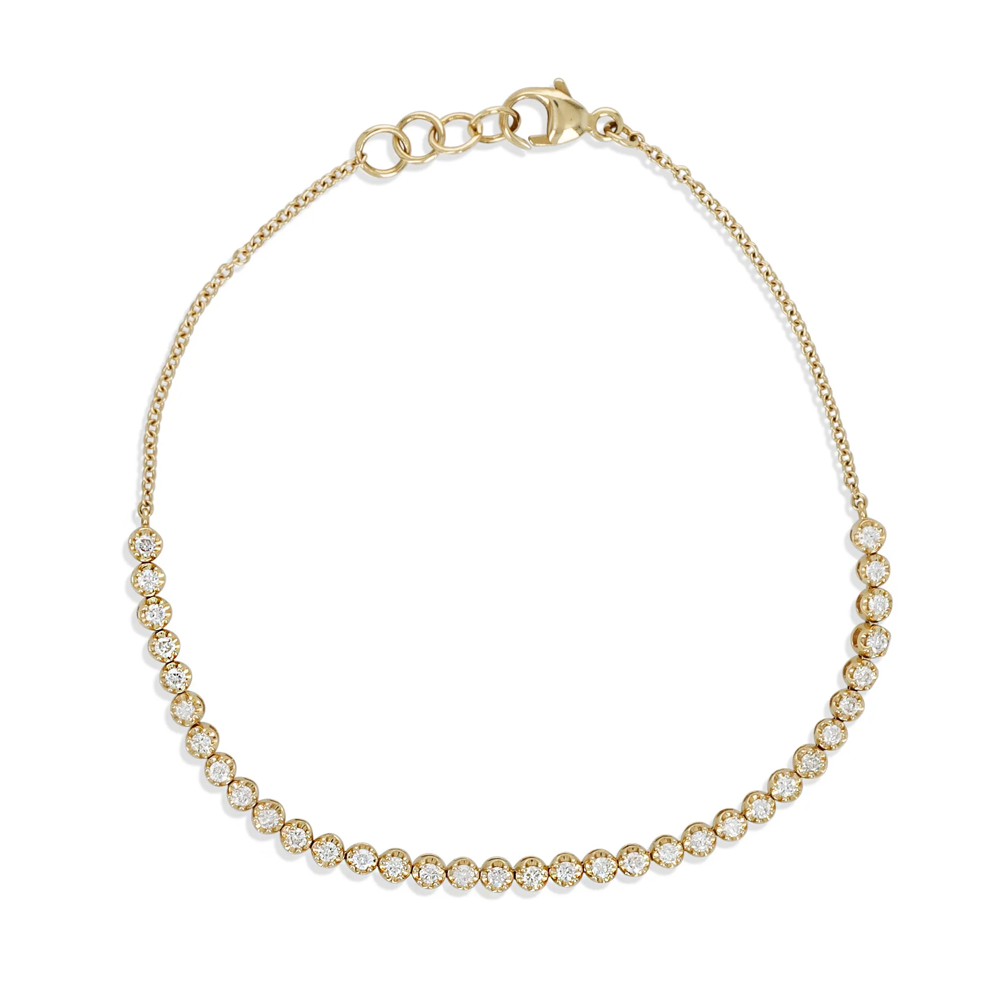 Dainty Diamond Half Tennis Bracelet