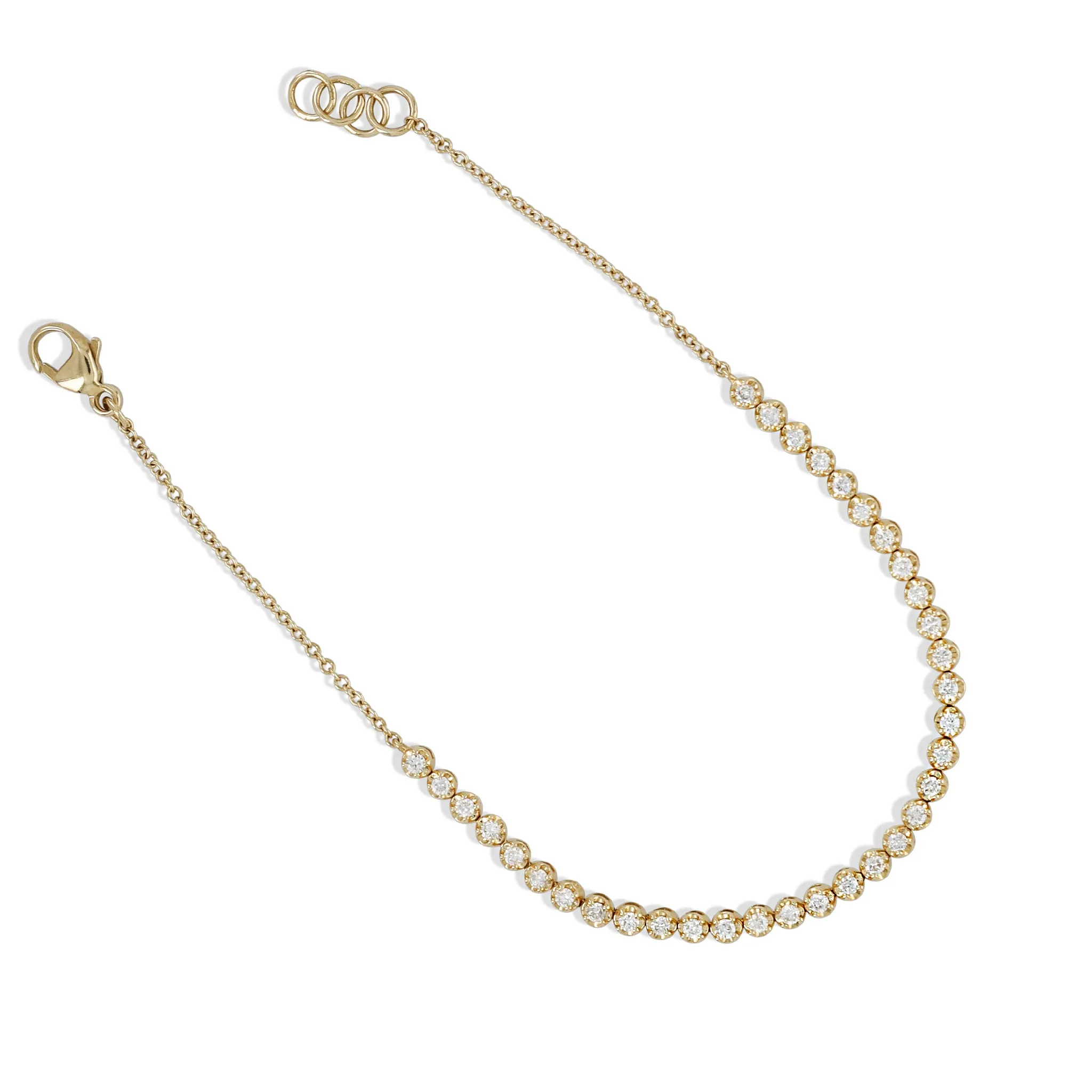 Dainty Diamond Half Tennis Bracelet