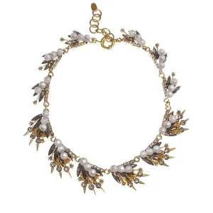 Danae Necklace with Glass Pearls