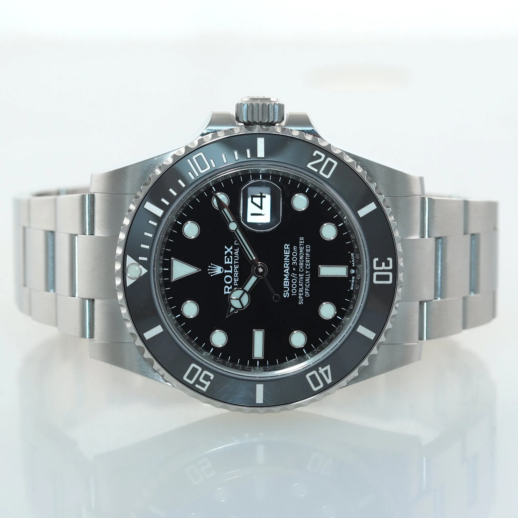 DEC 2021 NEW PAPERS Rolex Submariner 41mm Black Ceramic 126610LN Watch Box